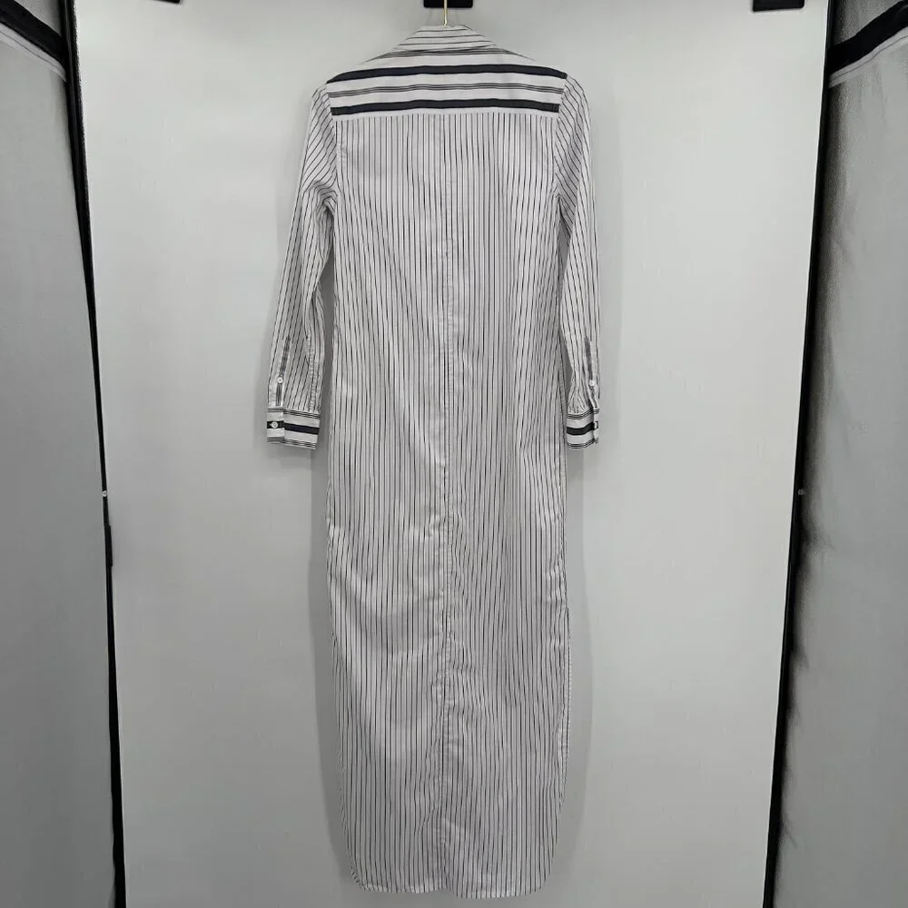Equipment Striped Back /White Button Down Maxi Shirt Dress XS - Picture 8 of 15